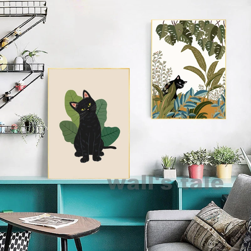 house plants canvas painting indoor botanical wall art pictures plant lover gift vintage flower poster print living room decor free global shipping