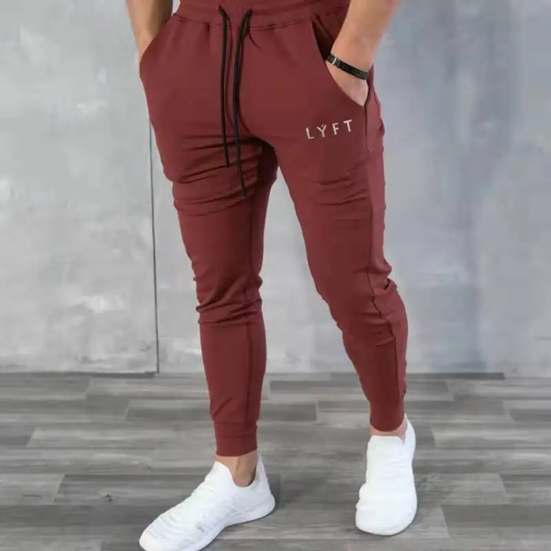 

Style Mens Jogger Sweatpants Man Gyms Workout Fitness Cotton Trousers Male Casual Fashion Skinny Track Pants