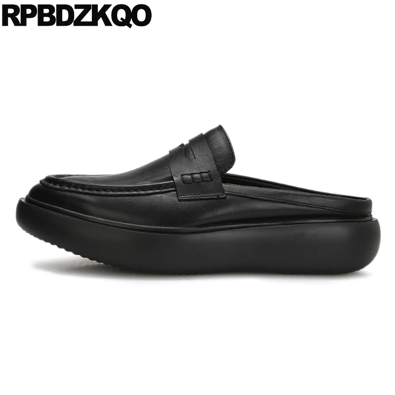 Сандалии Металлический бренд Деловая повседневная мужская обувь из воловьей