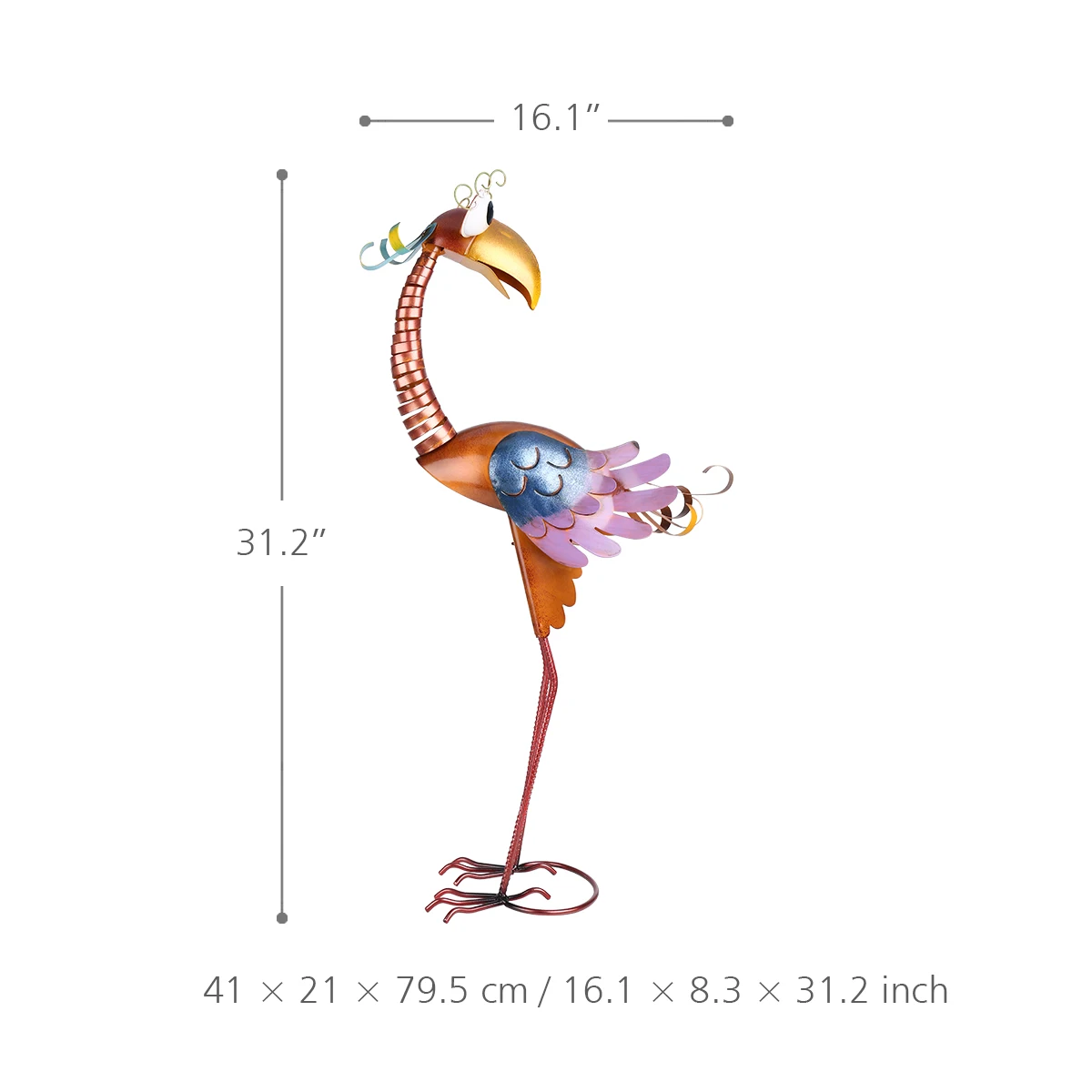 Tooarts садовое украшение мультяшная скульптура тукана железная птицы животное для