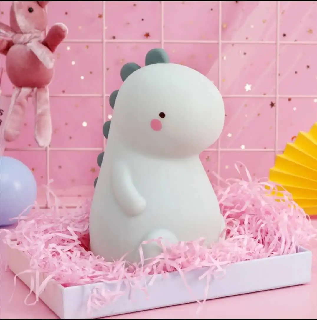 Ночной светильник в виде динозавра меняющий цвет заряжаемая прикроватная