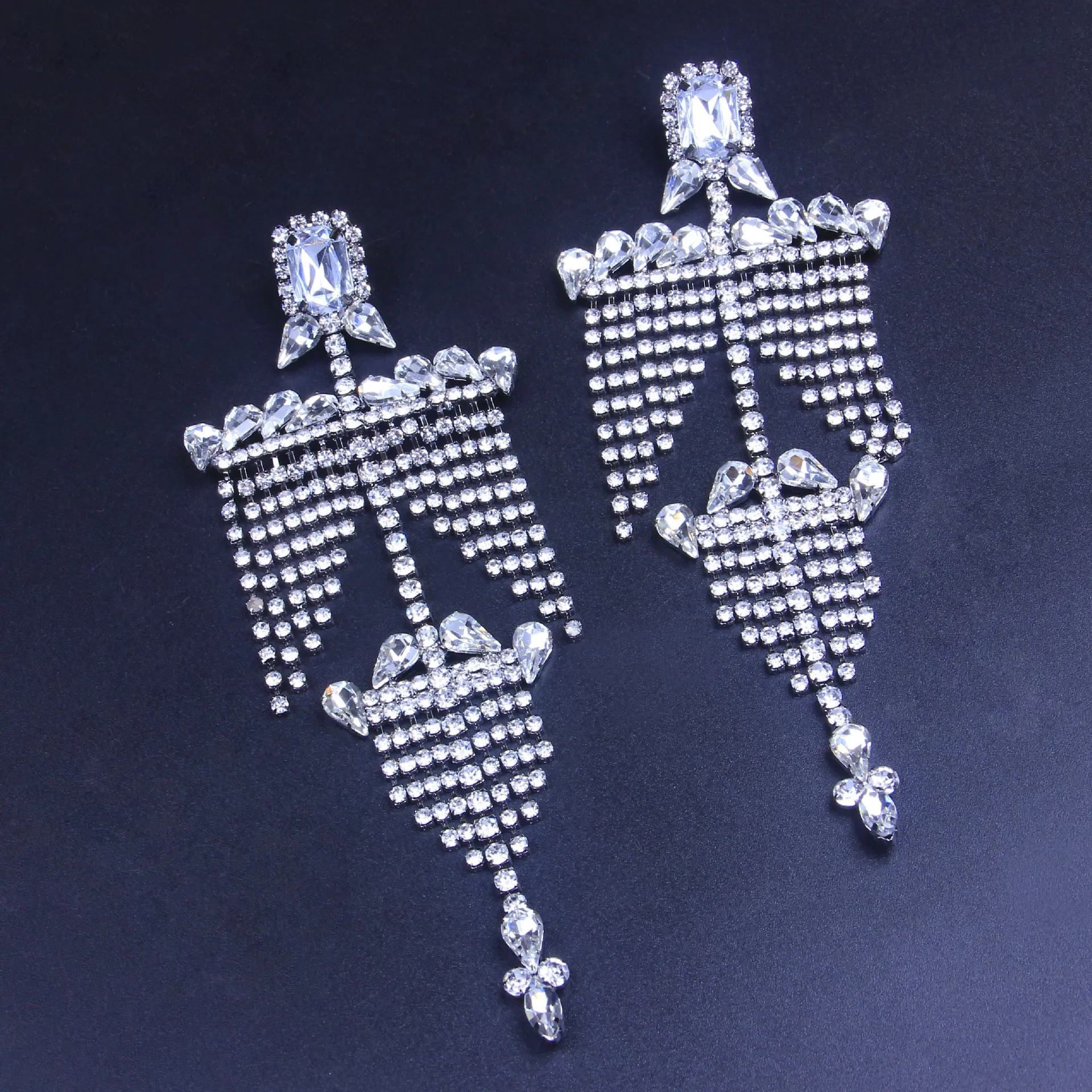 Luxury Oversize Tassel Female Earrings Big Long Christmas Party Gift Drop Earring | Украшения и аксессуары
