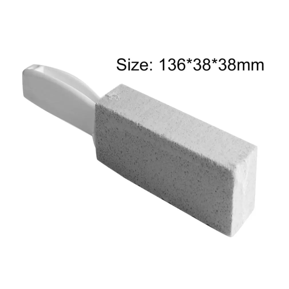 

1Pc Natural Pumice Stone Toilets Brush Quick Cleaning Stone Cleaner With Long Handle for Toilets Sinks Bathtubs