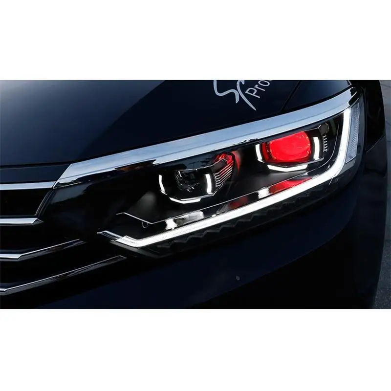 Автозапчасти Luces Led Para авто Drl аксессуары автомобильные лампы фары автомобильные фары в сборе 17 18 для Volkswagen Magotan