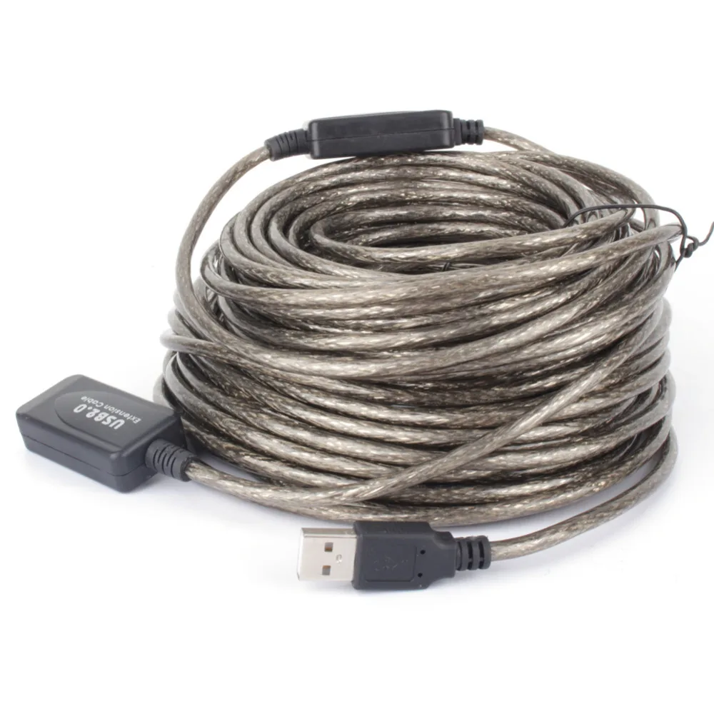 Активный ретранслятор USB 2 0 папа-Мама кабель-удлинитель для компьютера ноутбука