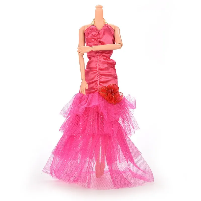 

2021 Elegant Handmake Fishtail Skirt Dress Doll Fishtail Skirt Series-1 Clothing For Dolls Dressing Girl Gift New