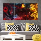 Картина на холсте Путь Изгнания, декоративный постер с демоном и ангелом, картина для домашнего декора, настенное искусство