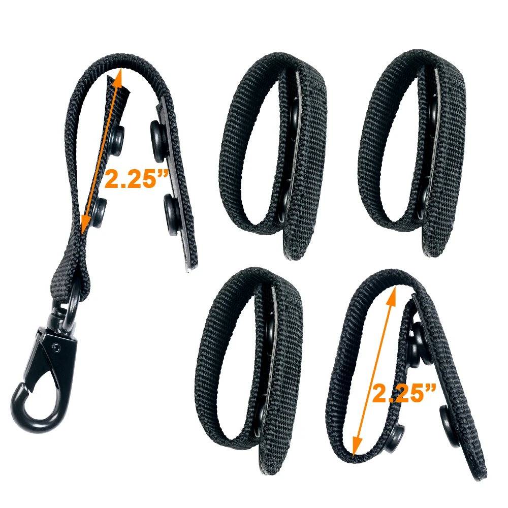 

Надежный Держатель ремня со встроенными элементами (набор из 4) + 1 держатель с прочным пластиковым зажимом для ключей (1 упаковка) для 2-дюймового и 2-сантиметрового широкого такта безопасности ремня