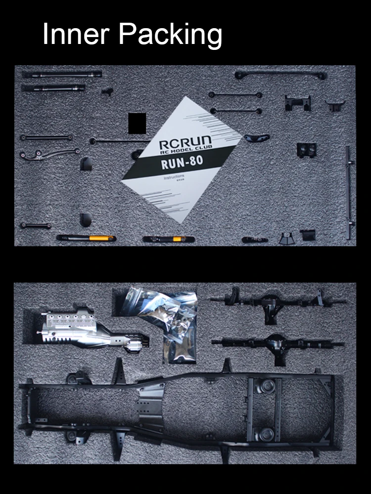 RCRUN Ультра реалистичные весы LC80 металлическая рама шасси набор для сборки