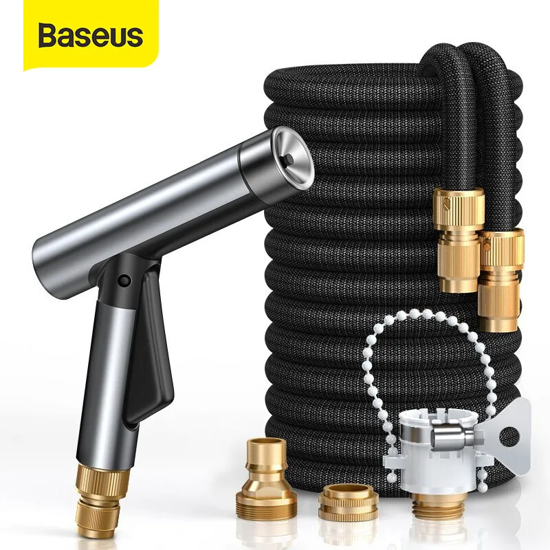 

Youpin Baseus Car Washing Gun Sprayer Nozzle Magic Flexible Hose Car Water Gun High Pressure Power Washer Garden Water Jet