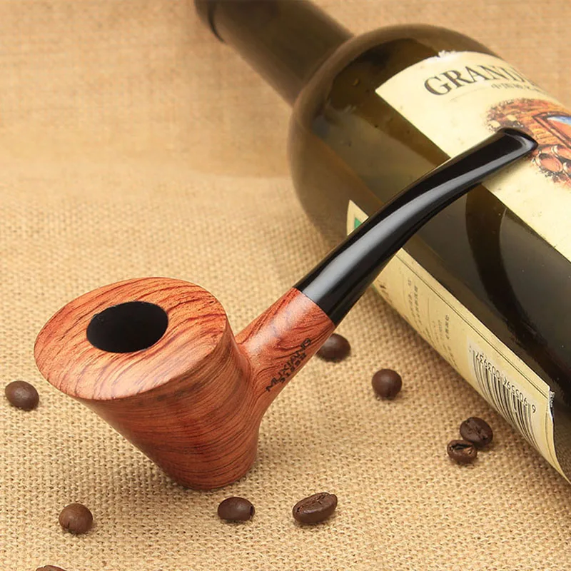 

MUXIANG 10 Cleaning Tools Kit Handmade Bent Stem Smoking Pipes Hammer Style Flat Bottom Tobacco Pipe Fits for 9mm Filters ad0012
