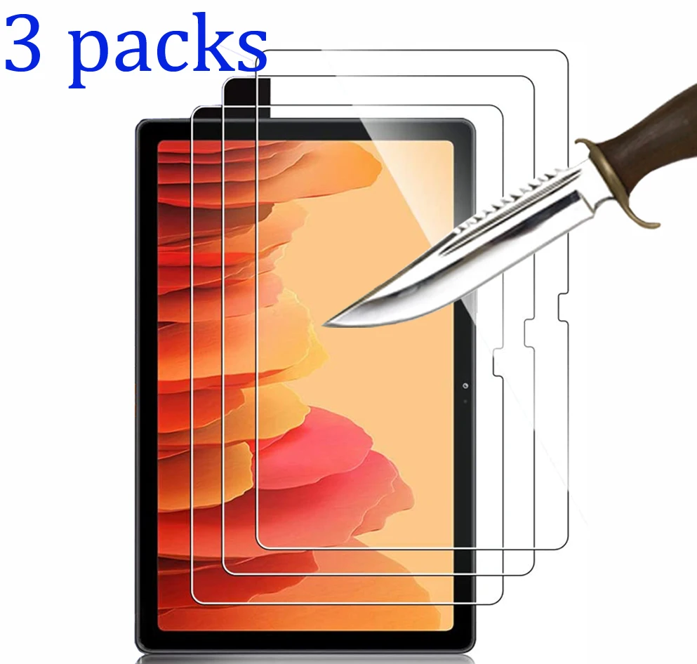 

Защитное стекло, закаленное стекло для Samsung galaxy tab A A8, A6, A7 lite 8,7, 8,0, 9,7, 10,1, 10,5, T350, P200, T510, T580, T590, 3 упаковки