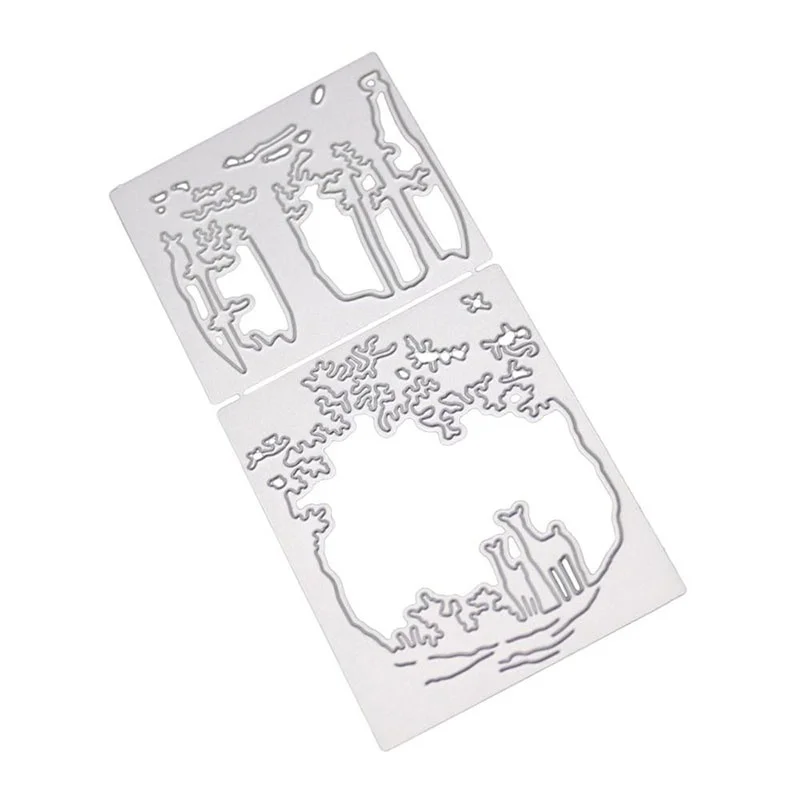 

DIY Silver Stencil Craft Christmas Mold Cutting Dies Embossing Die Xmas Decor Elk Scrapbooking