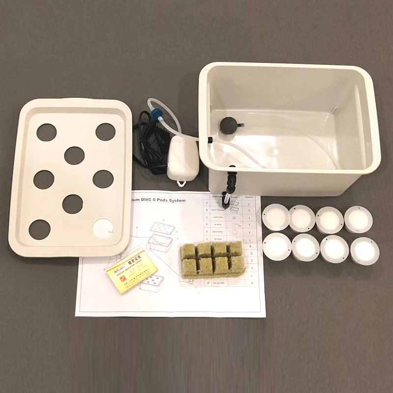 Садовый горшок для гидропоники с 8 отверстиями выращивания растений комнатное