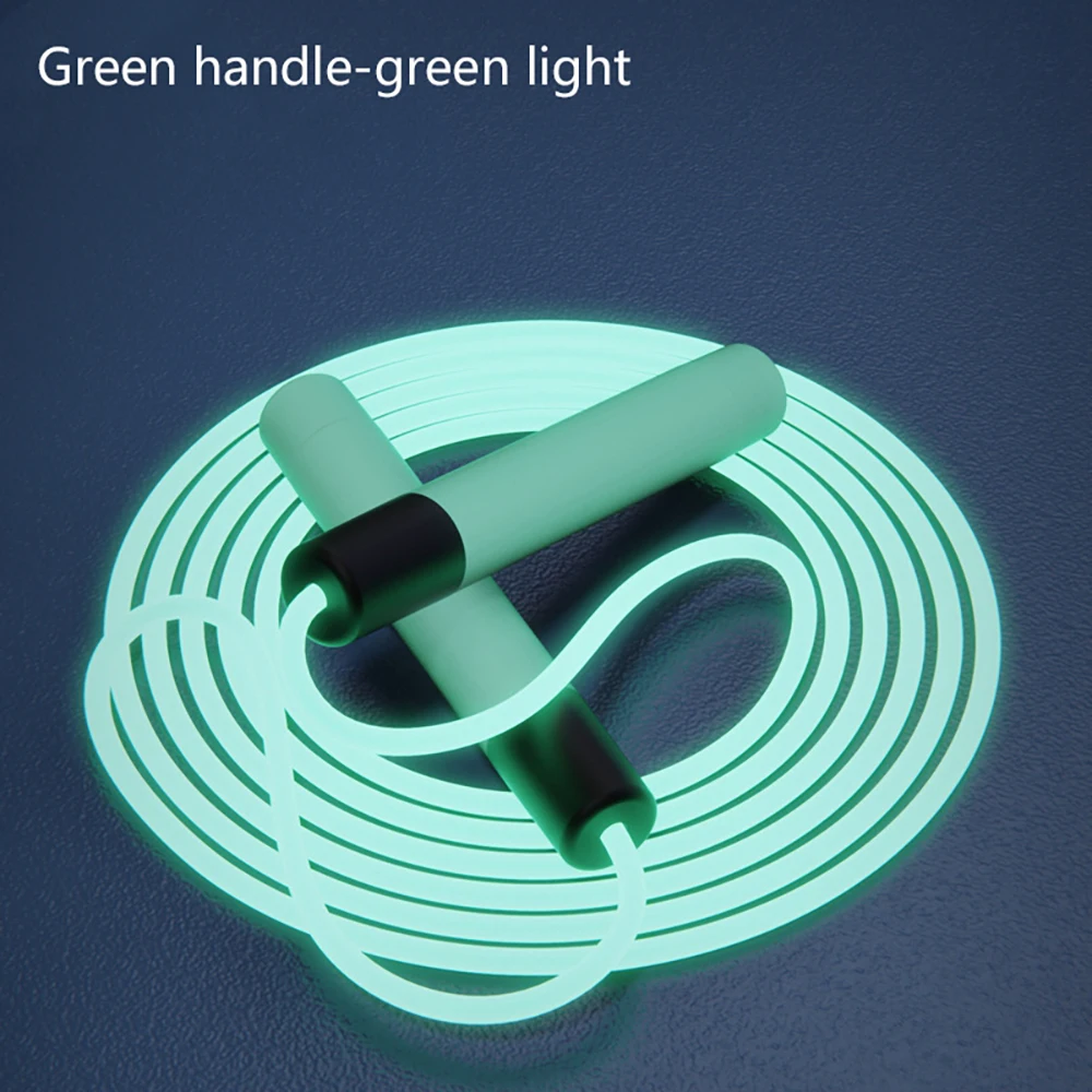 

2.8m Adjustable Night Glowing Skipping Rope Luminous Jump Ropes Exercise LED Light Up Outdoor Fitness Training Sports Supplies