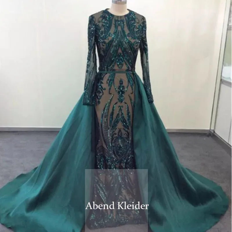 Вечернее платье русалки с длинными рукавами и блестками Новинка 2020 года Вечерние