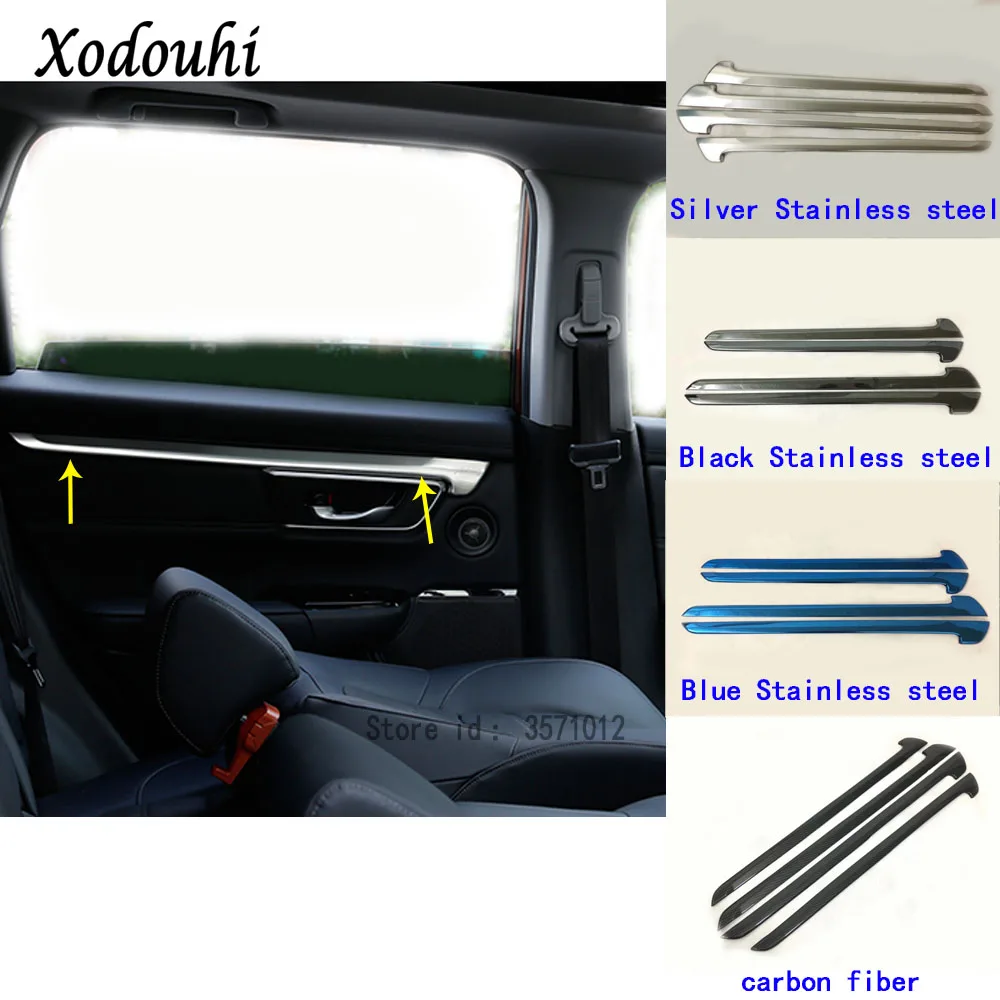 

Car Stick Trim Armrest Handrail Chrome Door Inner Frame Panel Hoods Handle Bowl Moulding For Honda CRV CR-V 2017 2018 2019 2020