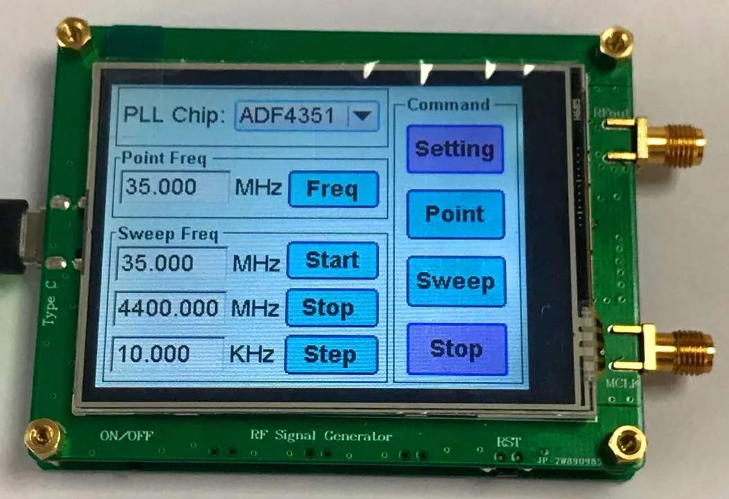 

ADF4351 ADF4350 разработка источника 35M-4,4G фазоблокированная петля