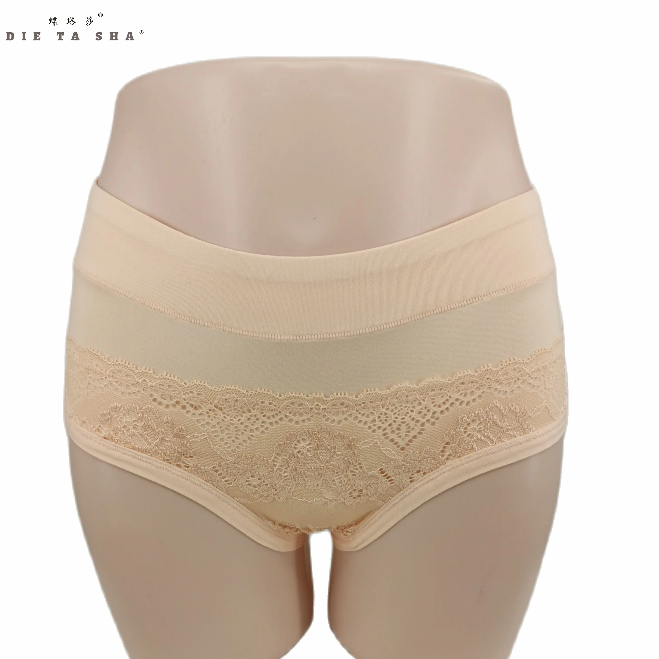 

2022 New Women Panties Plus Size Lace Briefs Mid Waist Sexy Lingerie Panti Solid Color Ladies Panty Big Underwear Women's Shorts