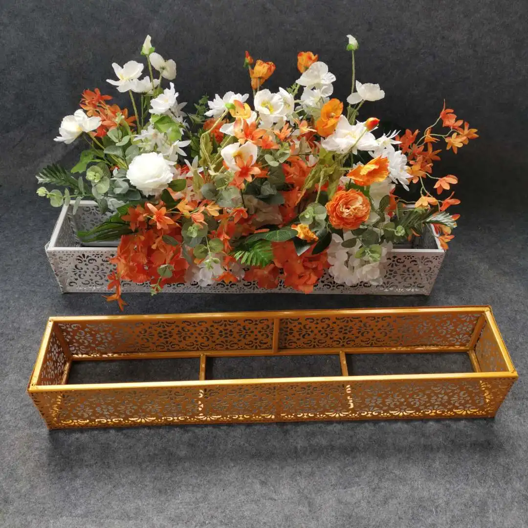 

Wedding props, iron mesh flower trough, wedding stage, road guide, flower arrangement shelf, silk flower decoration