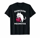 Забавная настольная игровая D20 футболка Dungeon Meowster Dnd, новая модная футболка