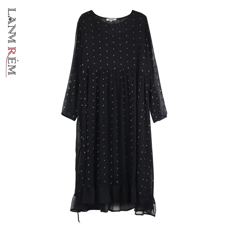 LANMREM может отправить большие размеры платья для женщин 2021 Весна Лето Новое