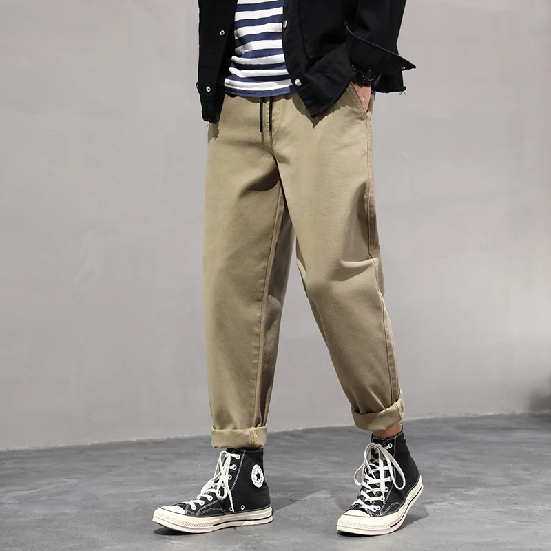 Vomint брендовые Новые мужские повседневные штаны обтягивающие с карманом значок