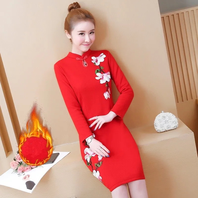 Весенне летнее модное элегантное платье черного и красного цвета женское с