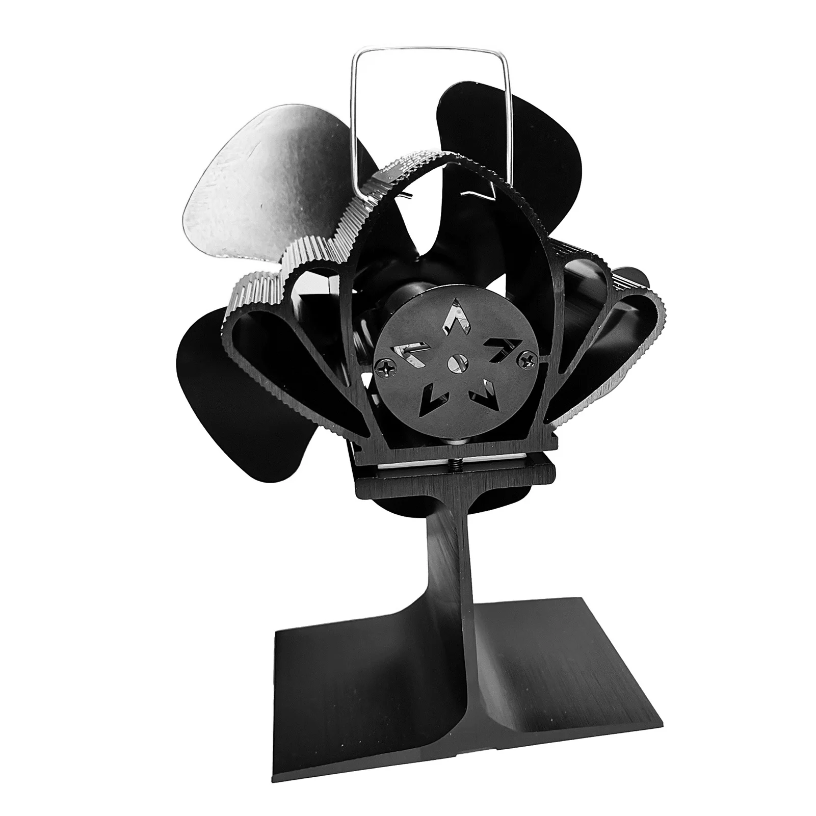 Алюминиевый сплав Вентилятор для камина 5 Лезвия вентилятор печи работающий от