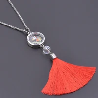 magnet glossy floating lockets for women men accessories chain tassel alloy pendant locket charm photo cage fashion jewelry gift