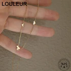 Женское колье из серебра 925 пробы, с подвеской в виде сердца