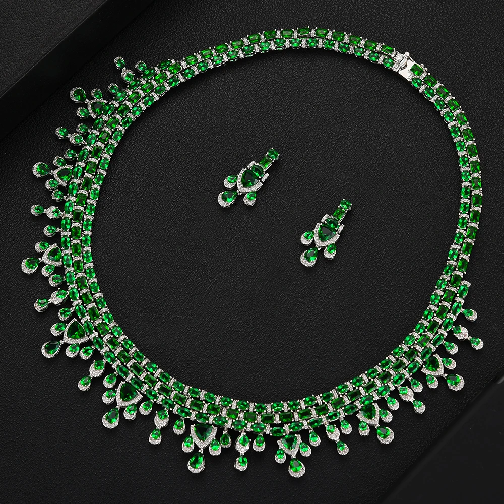 GODKI Luxury High End UAE Jewelry Sets For Women Wedding Necklace Earring Set Cubic Zircon Dubai Bridal jewelry 2020 | Украшения и