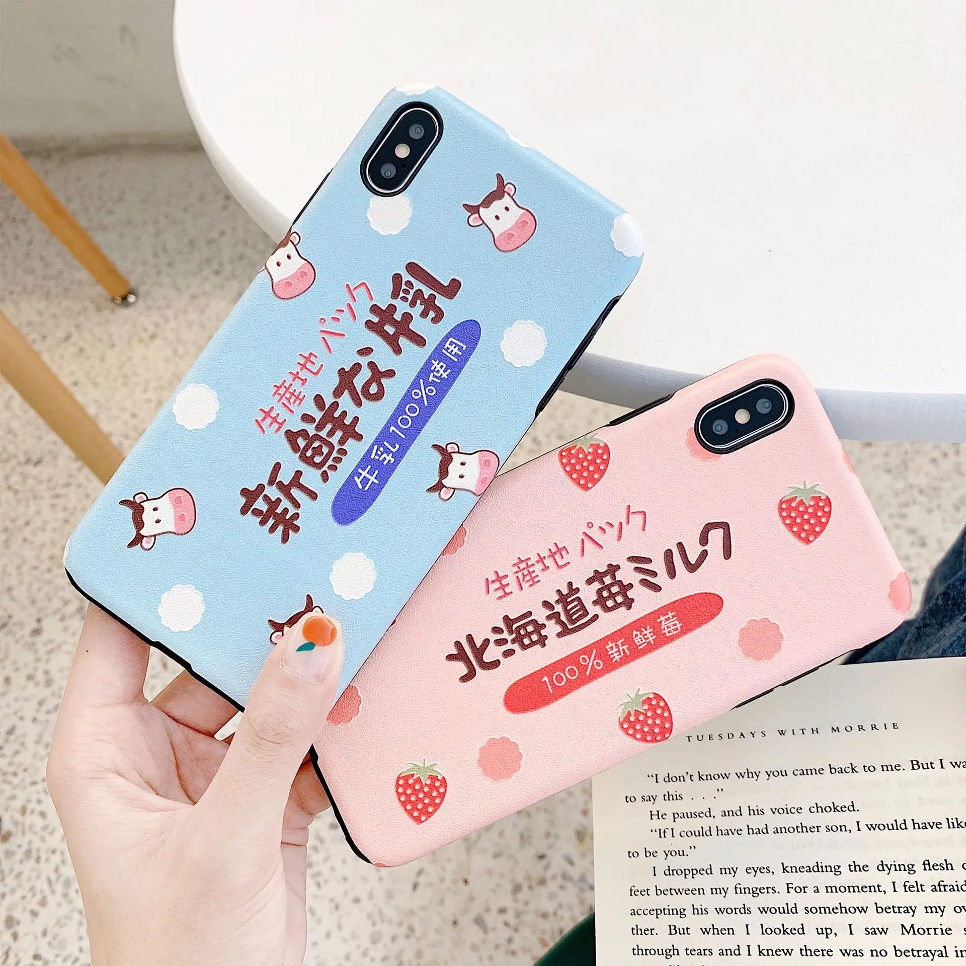 PGSD милое японское клубничное молоко напиток мобильный телефон оболочка для iphone