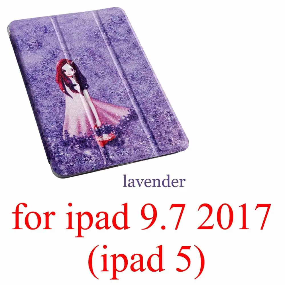 for ipad 9.7 2017 Чехол для планшета с мультипликационным принтом для Apple ipad 2 3 4 9,7 Pro Smart wake Sleep fundas fold Stand cardined cover capa bag для Air 1 2 - Цвет: for ipad 9.7 2017