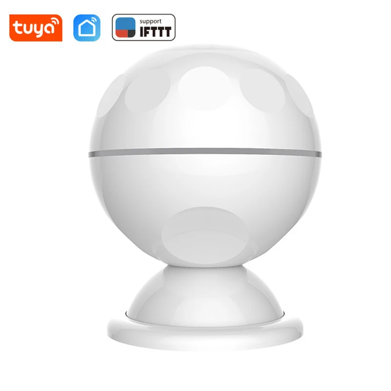 Wireless WiFi PIR Motion Detection Sensor Infrared Detector Battery Powered Tuya Smart Life APP Notification