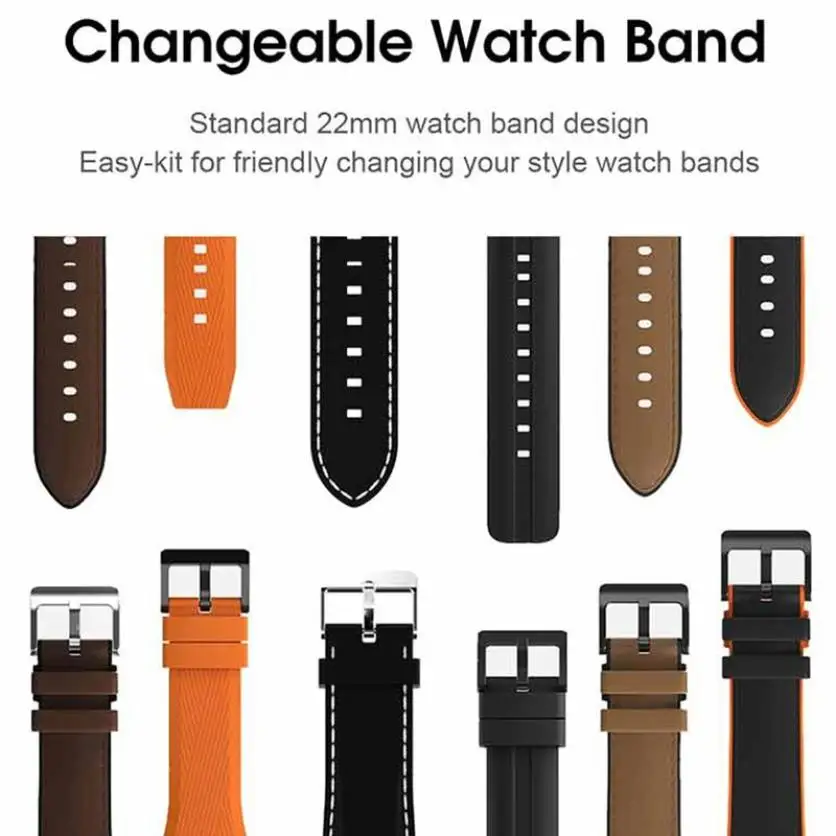 

L16 Smart Watch 360*360 Circle HD Screen Display IP68 Waterproof Smart Bracelet Metal/ Leather Strap ECG Pedometer Sports Band