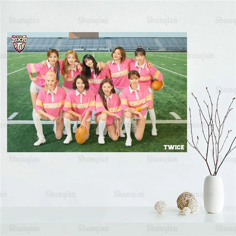 

Custom KPOP TWICE Girl Posters On The Wall Modern Anime/Movie/Abstract Rectangle Poster Fabric Cloth Wall Art Unframed 0512