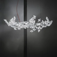 art deco abs white star designer led lustre suspension luminaire lampen pendant lamp pendant light for dinning room