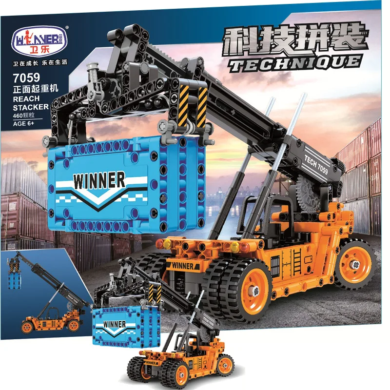 

MOC Creator Crane 460pcs Truck City High-tech Engineering DIY Building Blocks Bricks educational Toys For Children Birthday