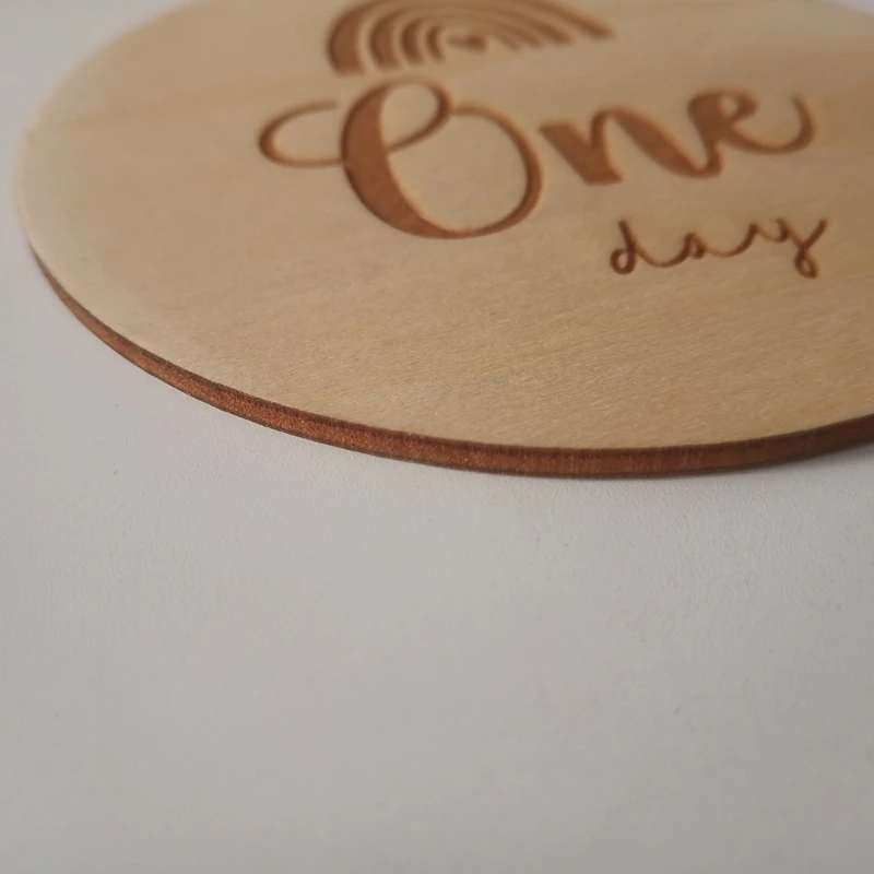 Bloques conmemorativos de madera para reci&eacute;n nacido, tarjetas de grabaci&oacute;n mensuales de nacimiento de Beb&eacute;, accesorios de fotograf&iacute;a infantil, 14 Uds.-1
