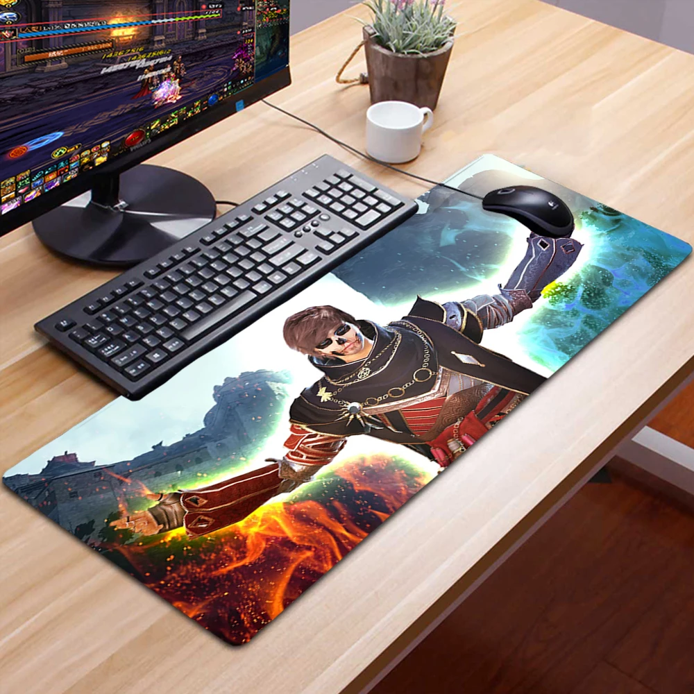 

Tapis De Souris 90X40 Mousepad New Black Desert PC Gaming Accessories Mausepad Alfombrilla Raton Tappetino Mouse 90X30 Deskmat