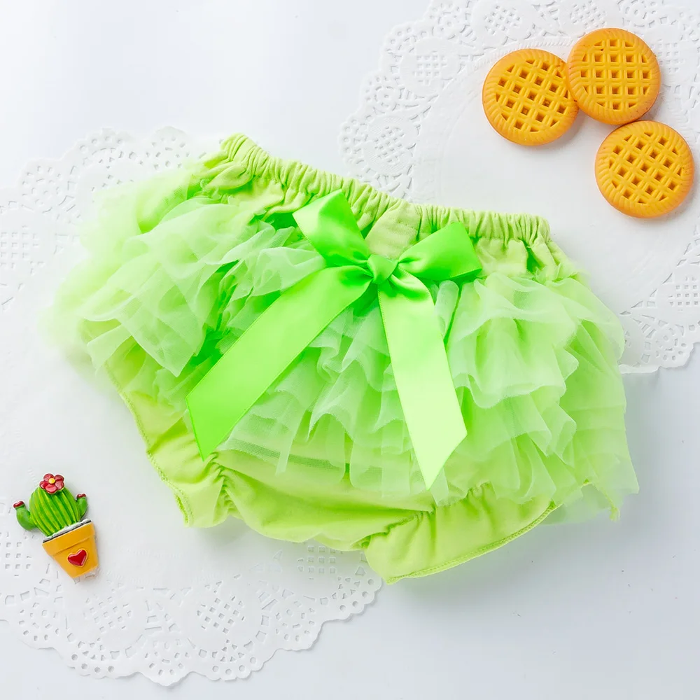 Детские хлопковые кружевные трусы шорты милый детский подгузник с цветочным