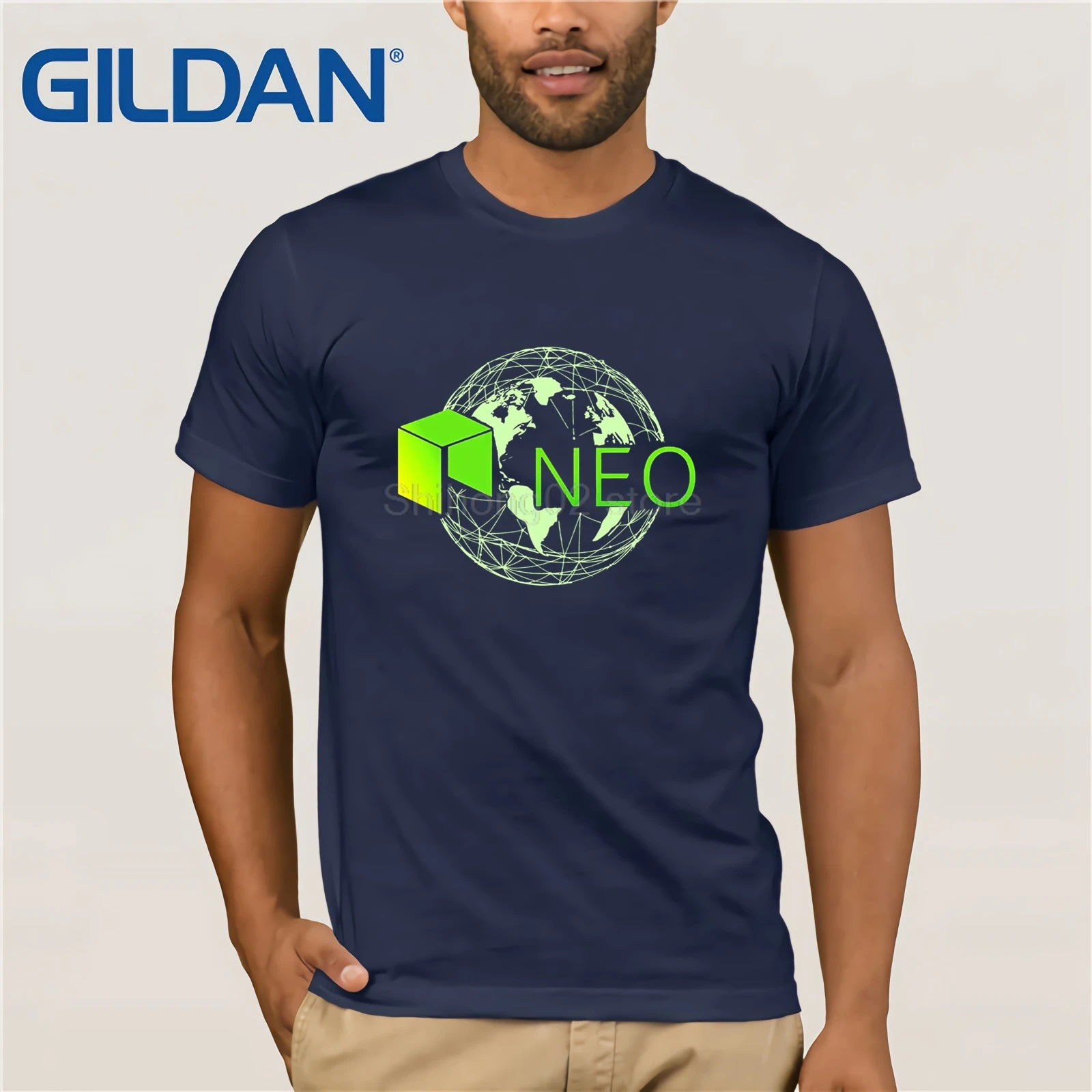 Neo Crypto Cryptocurrency Shirt Summer T-shirt | Мужская одежда