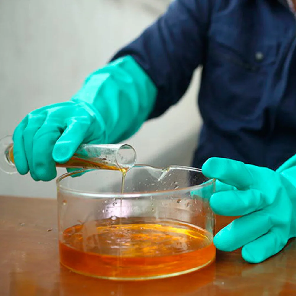 Нитриловые защитные перчатки для очистки химически стойкие водонепроницаемые