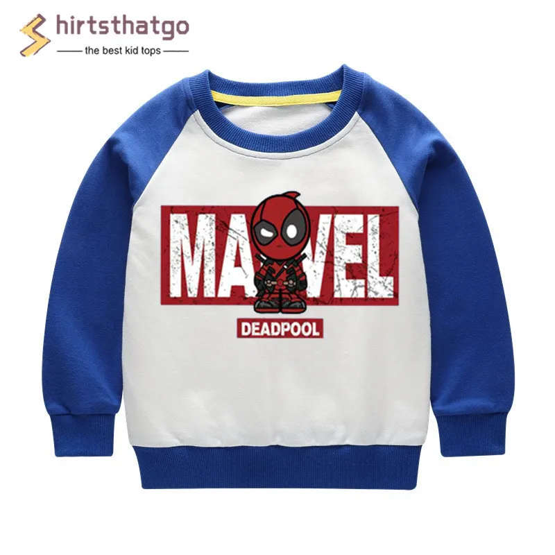 Забавные свитшоты с дэдпулом для мальчиков и девочек детская осенне-зимняя