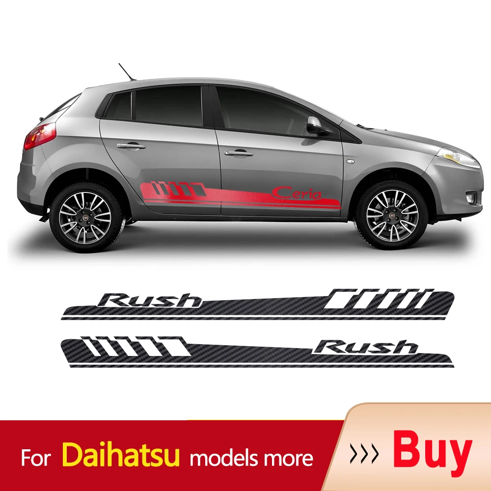 

Car Side Stickers Body Stripes Vinyl Decal For Daihatsu Feroza Luxio Mira Move Rocky Rush Sigra Sirion Terios Xenia Copen Cuore