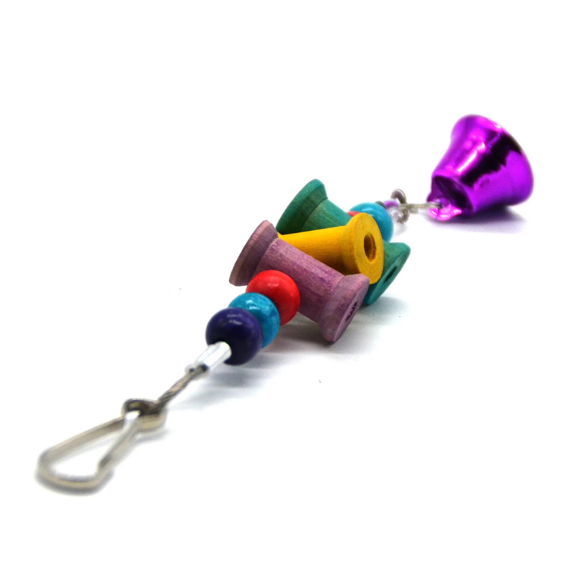 Попугай птица Жевательная клетка висячая игрушка трос лестница жевательная цвет