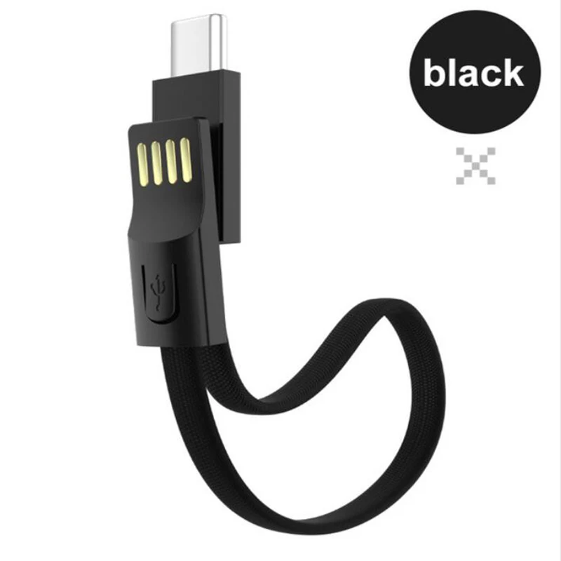 Многофункциональный USB кабель Брелок Micro USB кабель для iPhone XR XS 7 8 зарядный кабель портативный для samsung Galaxy S9 зарядный шнур - Тип штекера: Black