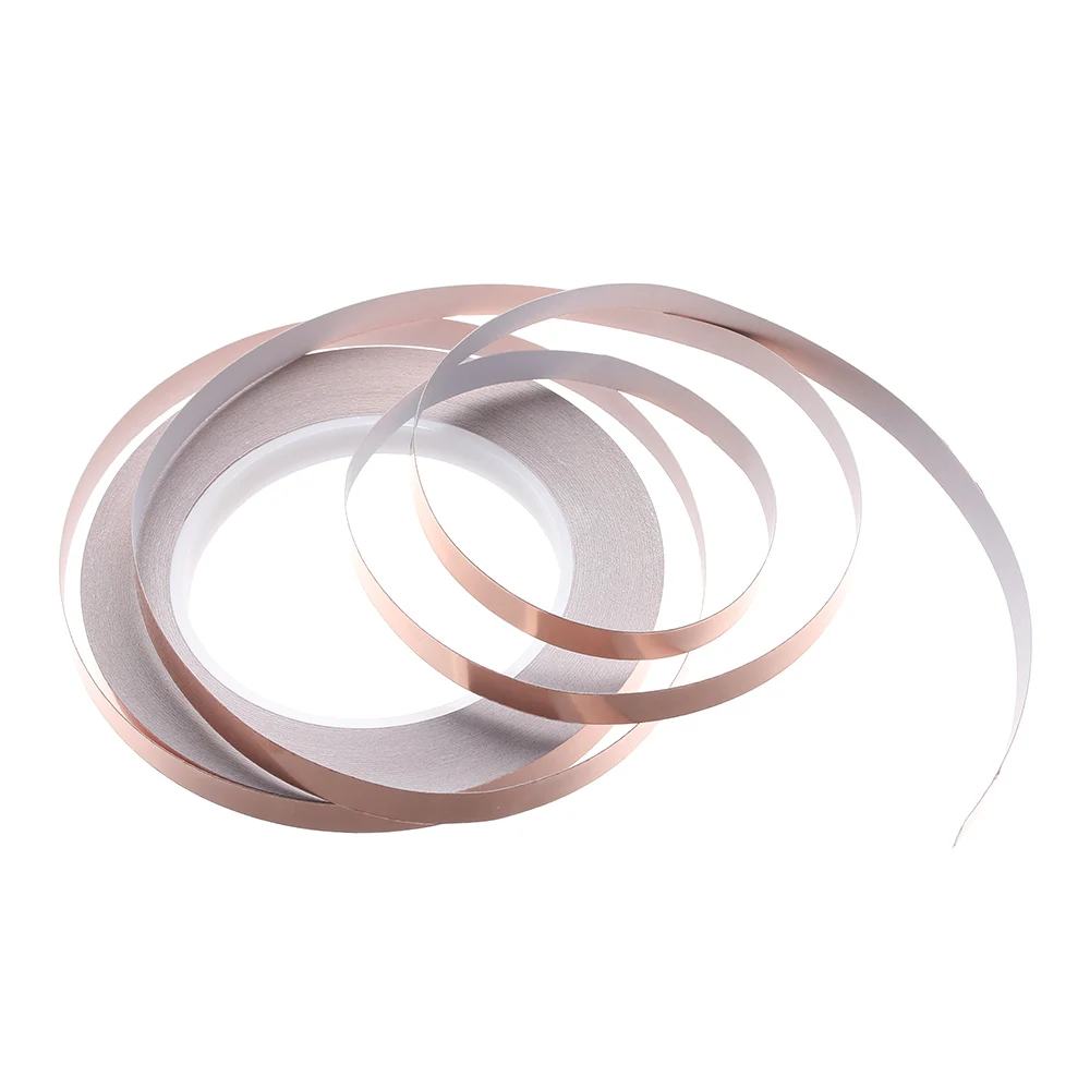 30 Meters Single Side Conductive Copper Foil Tape Strip Adhesive EMI Shielding Heat Resist | Обустройство дома