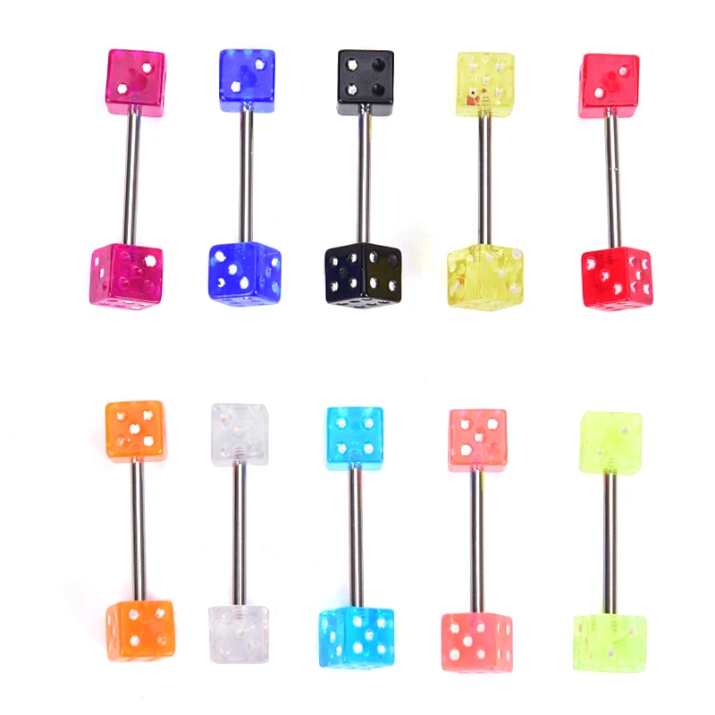 Модные Акриловые кости из хирургической стали 316L 10 шт./компл.|Украшения для тела| |